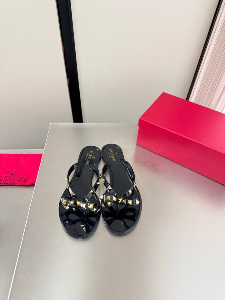 Valentino Rockstud Handmade Sandals in Beige