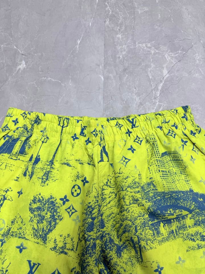 Louis Vuitton Monogram City Walk Swim Trunks – 2026 in Neon Yellow