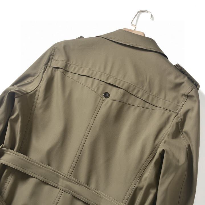 Burberry Long Double-Breasted Trench Coat – 2025FW in Navy Blue