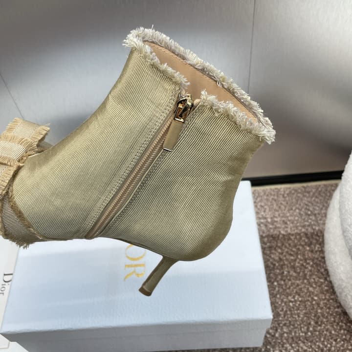 Dior J'Adior Adiorble Tassel Ankle Boots – 2024 Fall/Winter Collection in Black High Heel