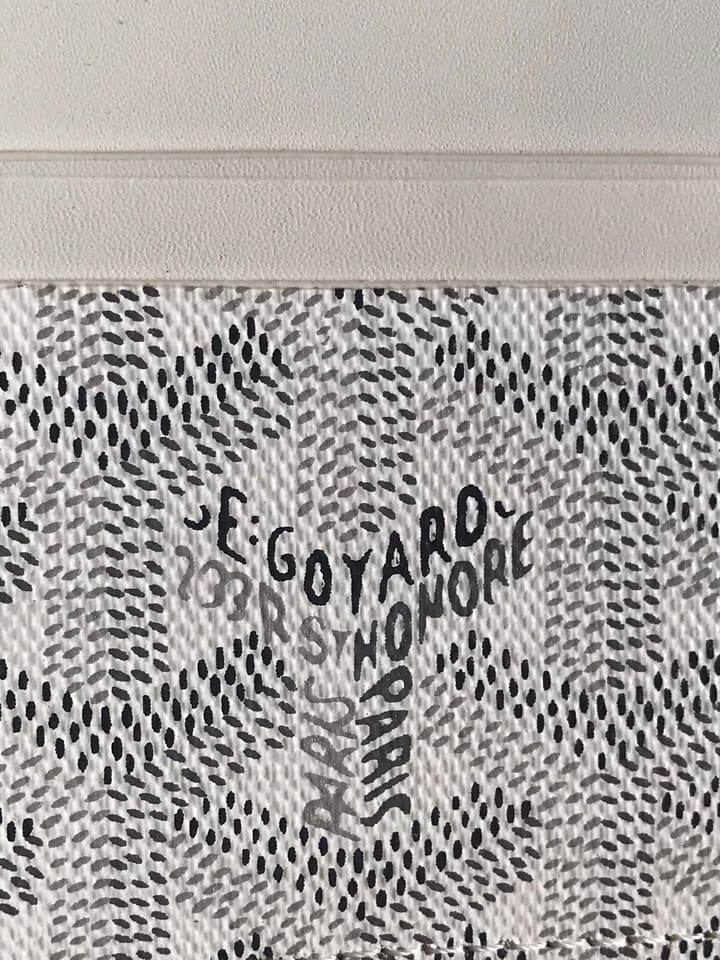 Goyard Card Holder in Black Pattern