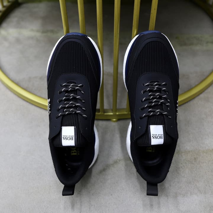 Boss 2024 Knit Sneakers – New Collection in Black Knit