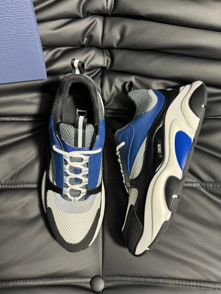 Dior B22 Calfskin Sneakers in Black