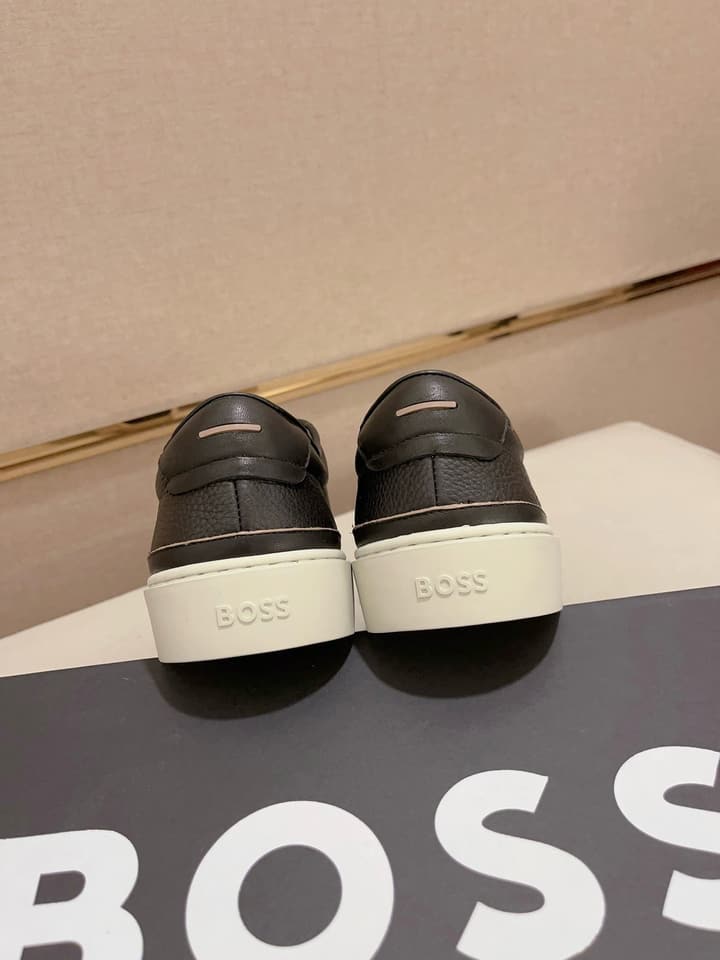 Boss Premium Casual Men's Sneakers in Black Monochromatic