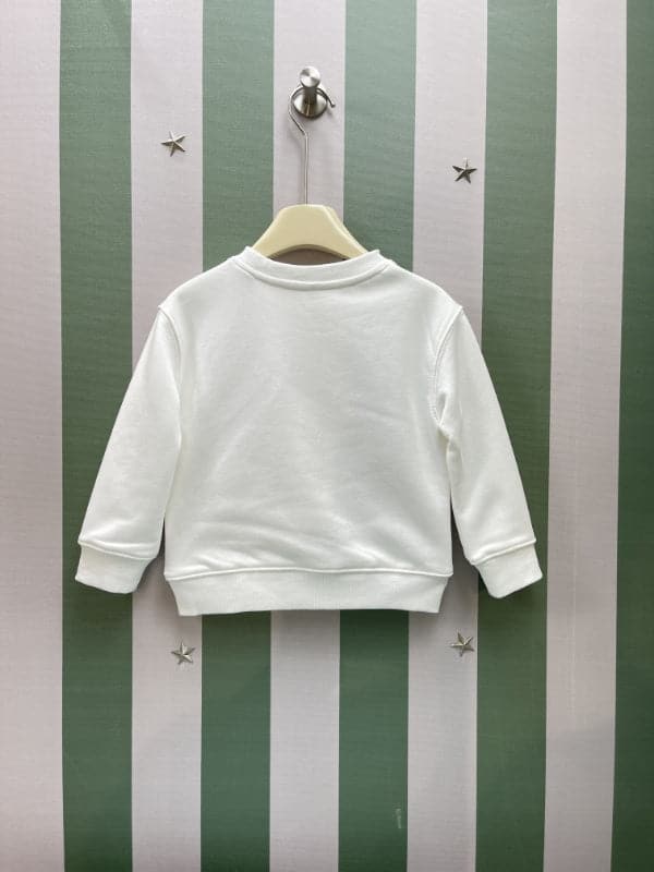 Moncler Kids Crewneck Sweatshirt – 2025FW – Kids Collection in Black Script Logo