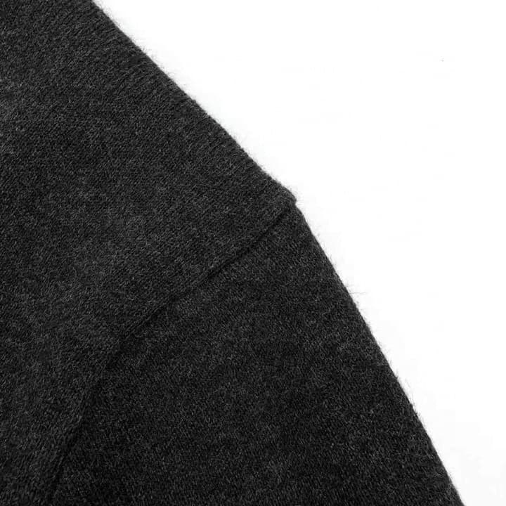 Miu Miu Inlaid Logo Knitted Cardigan in Black