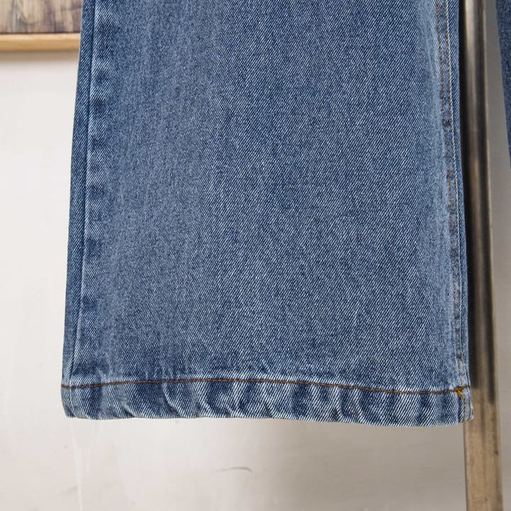 Loewe Anagram Embroidered Distressed Denim Jeans