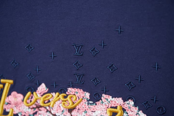 Louis Vuitton Landscape Embroidery T-Shirt – 26SS in Navy Blue