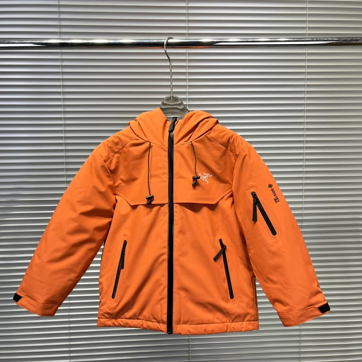 Arc'teryx Kids Windbreaker Down Jacket – Kids Collection in Bright Orange