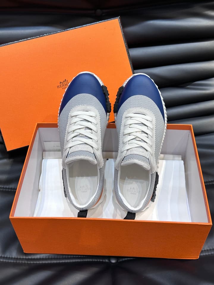 Hermès Bouncing Sneakers in Charcoal