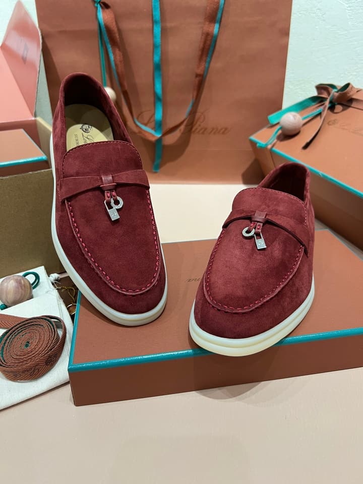 Loro Piana My Charms Suede Mules