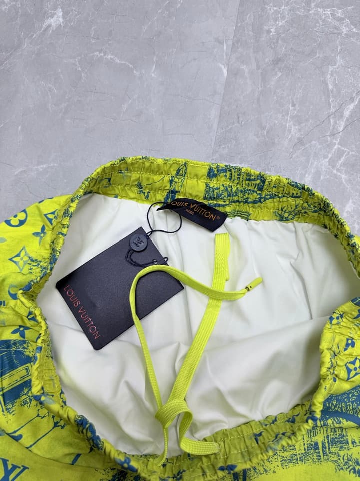 Louis Vuitton Monogram City Walk Swim Trunks – 2026 in Neon Yellow