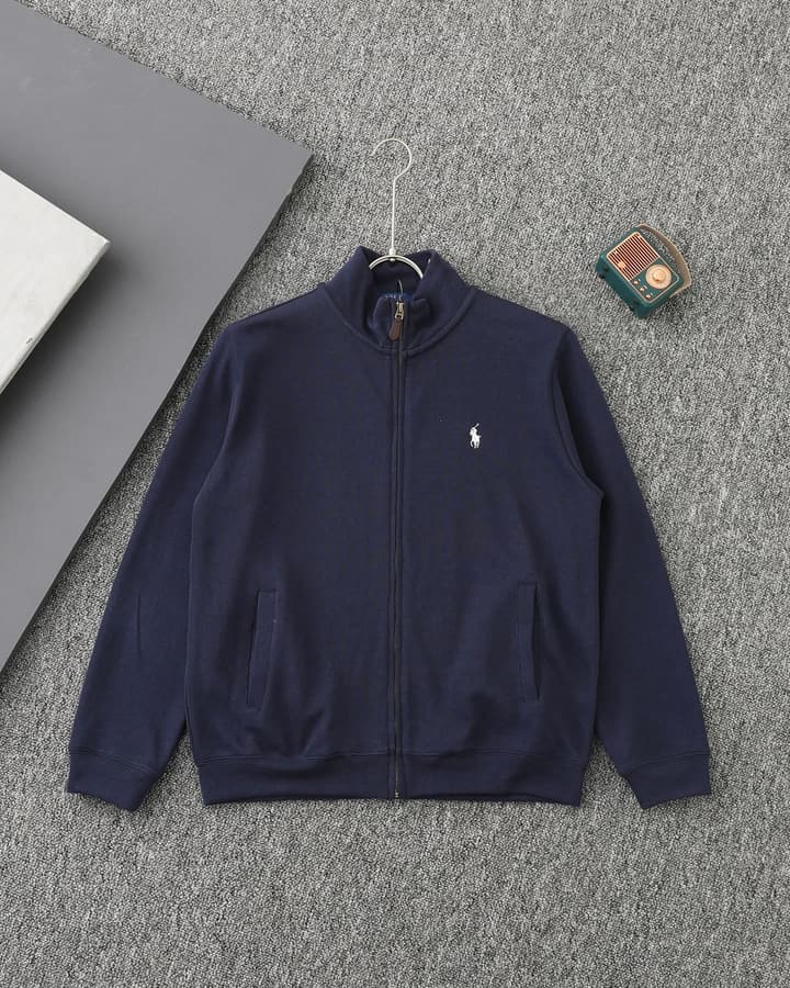 Ralph Lauren Old Money Full-Zip Sweatshirt – 25SS in Navy Blue