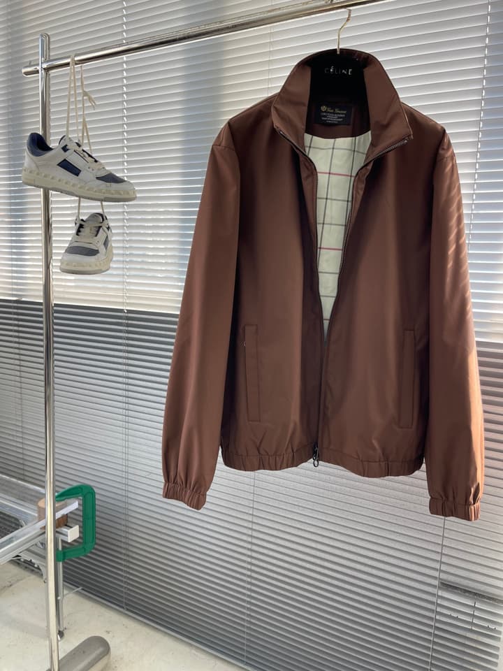 Loro Piana WindBelt Storm System Flight Jacket in Russet Brown