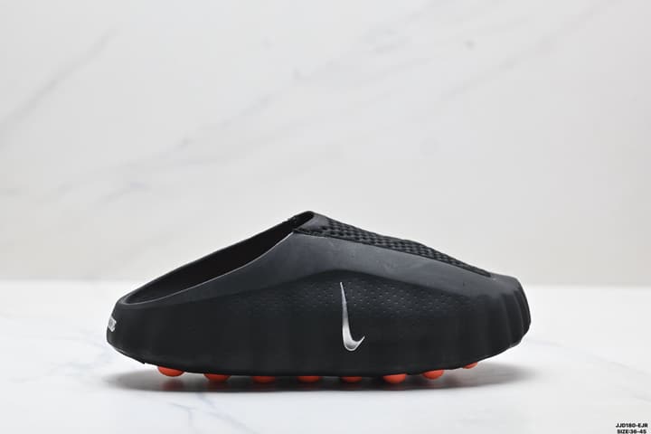 Nike Mind 001 Recovery Slide in Black And Orange