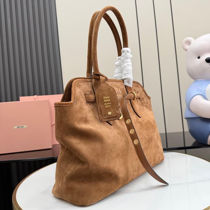 Miu Miu Aventure Suede Tote Bag