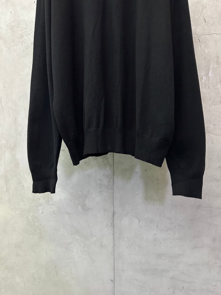 Fendi Double F Logo Knitted Polo Shirt in Classic Black