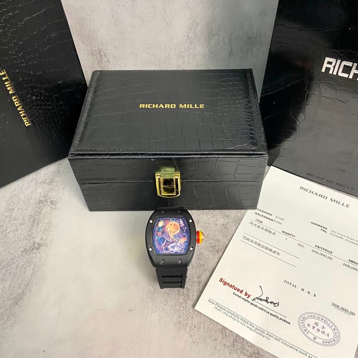 Richard Mille RM 88 Automatic Tourbillon Smiley Watch in Matte Black