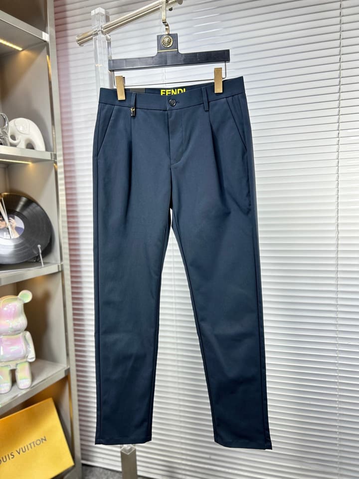 Fendi SS25 Casual Suit Trousers – 25SS/25FW in Dark Charcoal Gray