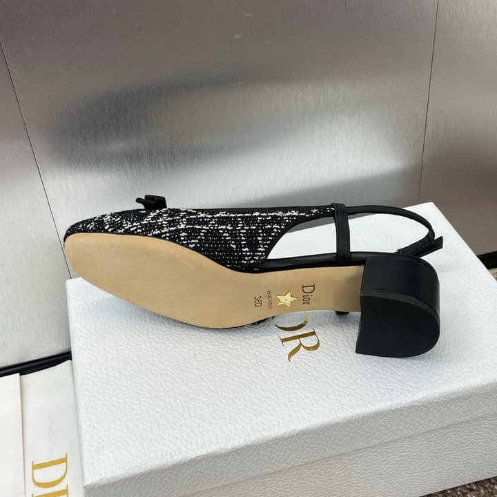 Dior Ballet Cannage Low-Heel Ballerina Flats – 2024 Spring/Summer Collection in Black Patent