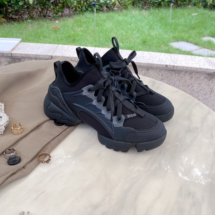 Dior Crusie J'DIOR Chunky Sneakers – 2020 Spring Collection in Black Knit