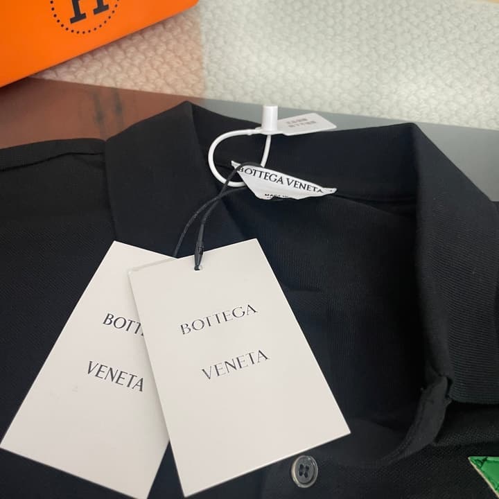 Bottega Veneta Lapel Logo T-Shirt – 2025SS in Black