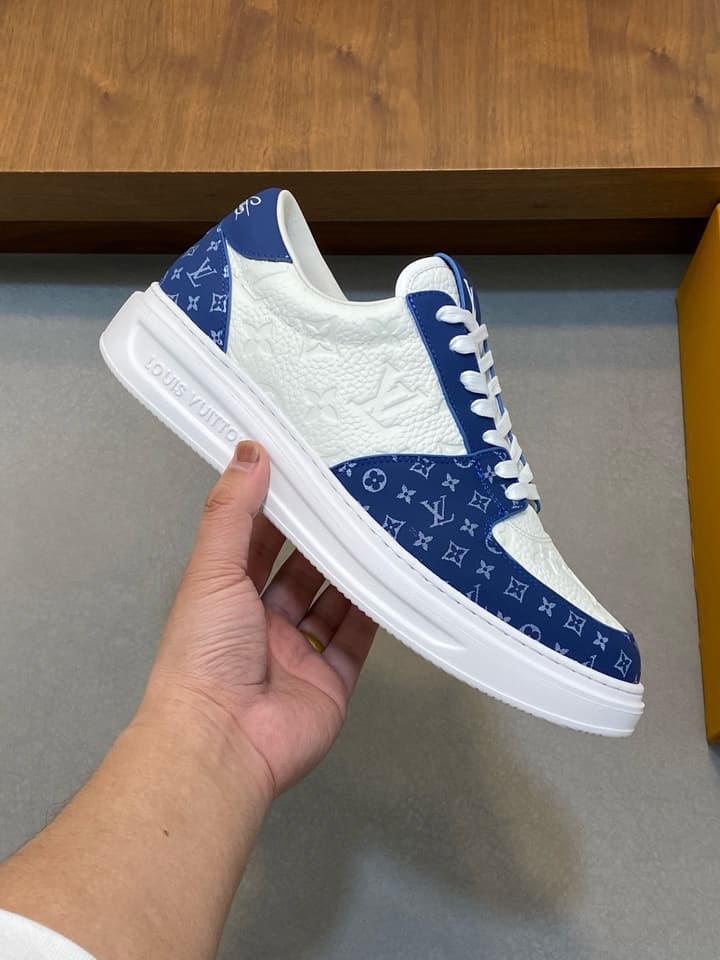 Louis Vuitton Nappa Leather Lightweight Sneakers in All White