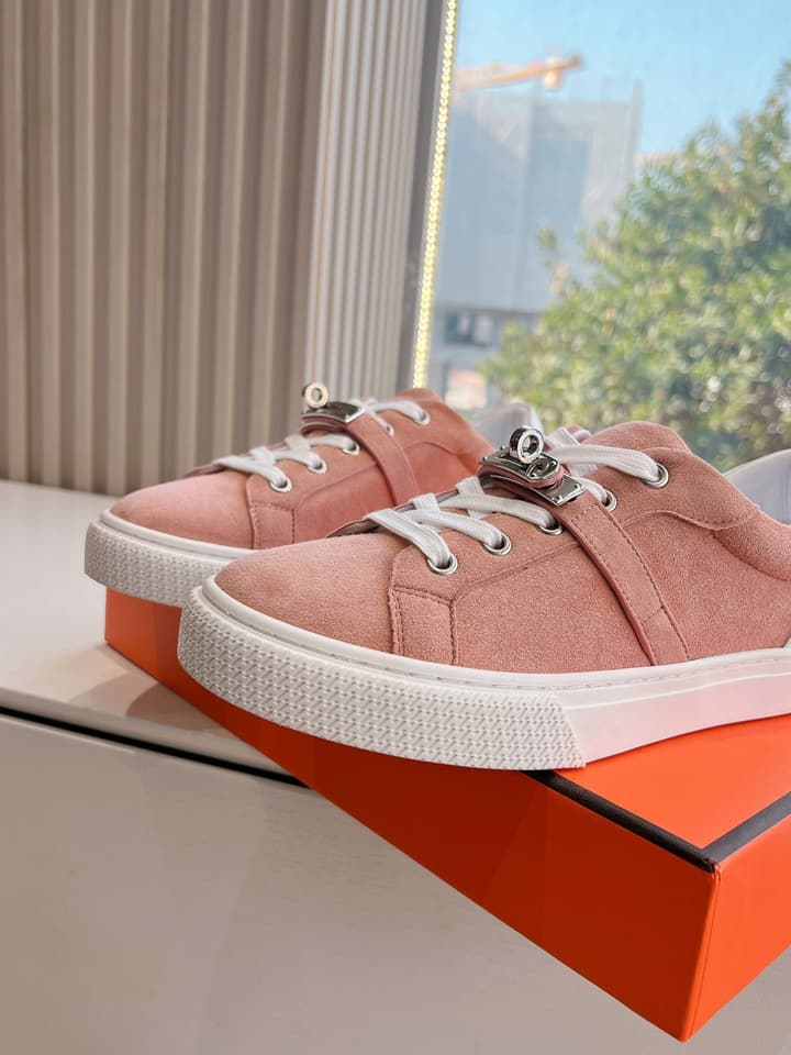 Hermès Bouncing Men's Sneakers in Black Leather