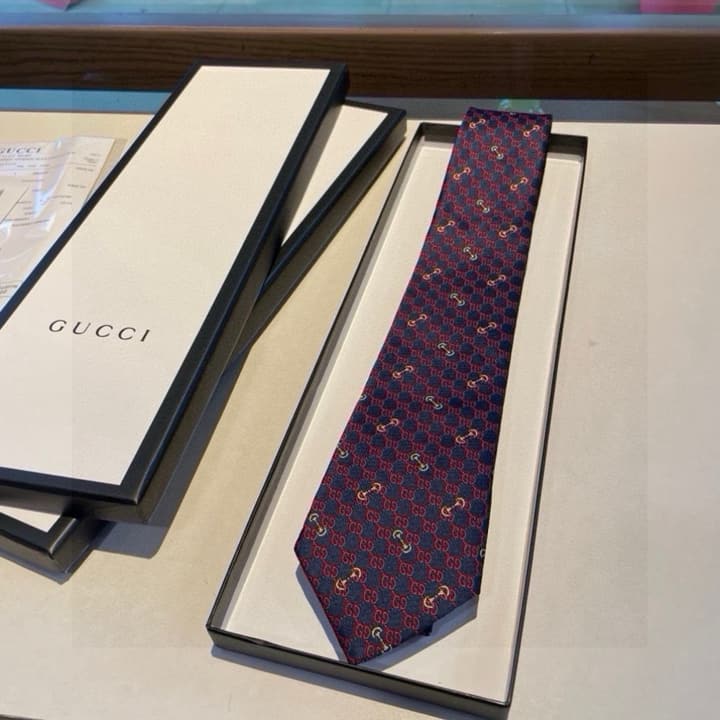 Dior Men's CD Logo Jacquard Tie in Black