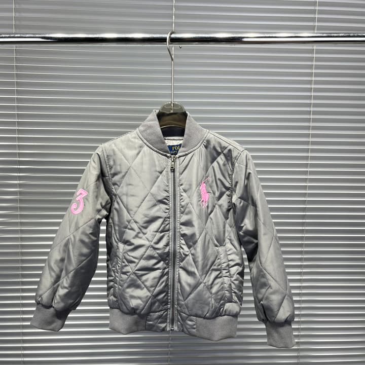 Ralph Lauren Embroidered Pony Puffer Jacket in Classic Black With Yellow Logo