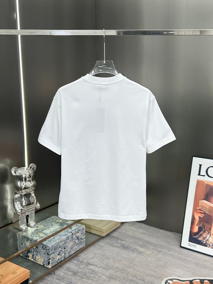 Dior 3D Logo High-Count Cotton T-Shirt – 2026SS in Black With Blue Graffiti Logo