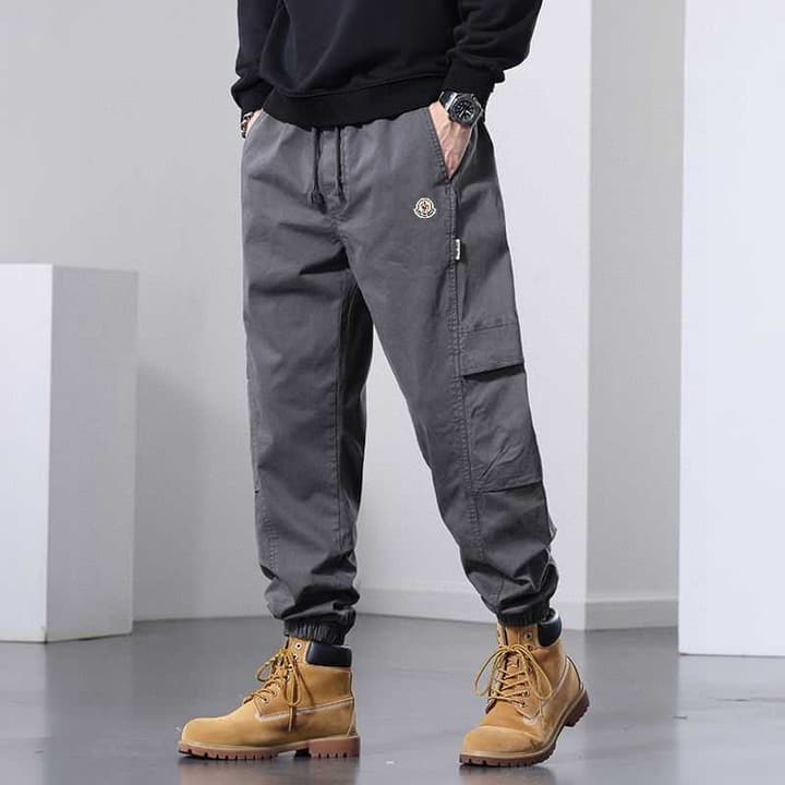 Moncler Multi-Pocket Cargo Jogger Pants in Army Green