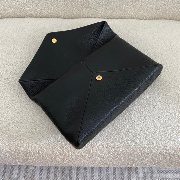 Saint Laurent Envelope Clutch Bag in Camel Brown