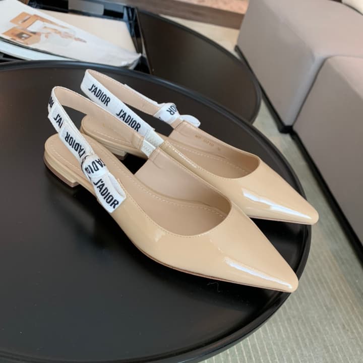 Dior J'Adior Black Patent Slingback Pumps in Black Patent