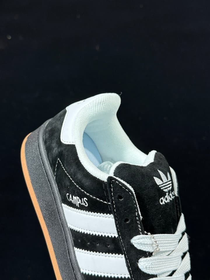 Adidas Originals Campus 00s Low-Top Sneakers in Black & White