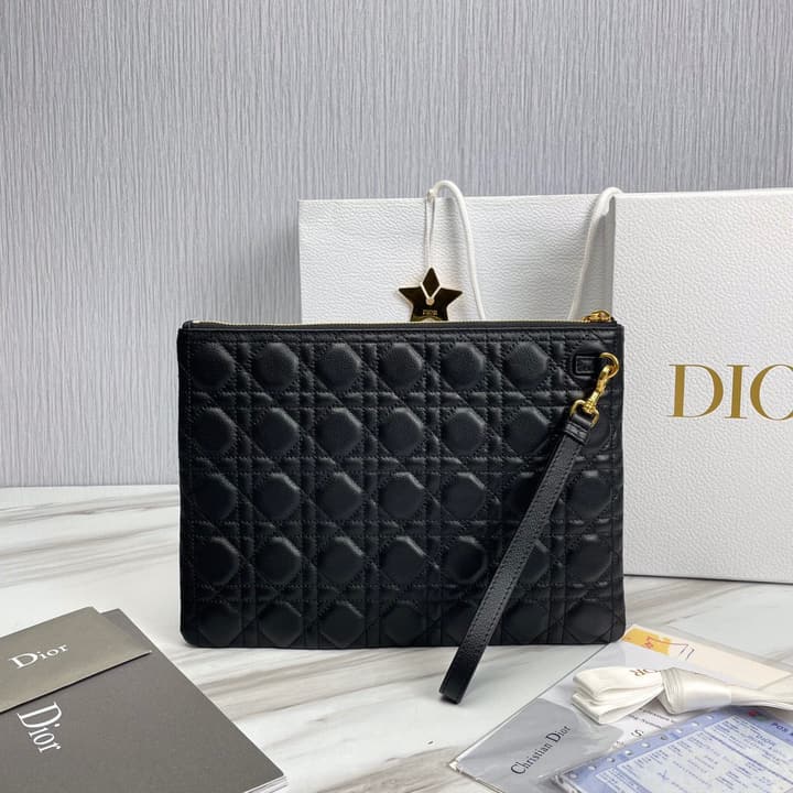 Dior Clutch Bag in Classic Black