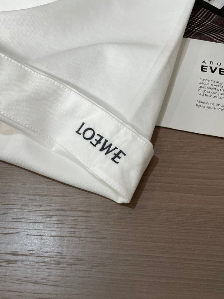 Loewe Logo Mercerized Cotton T-Shirt – 2026SS in Classic Black