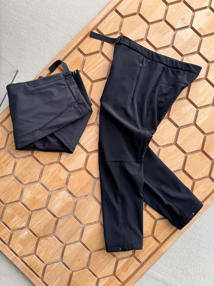 Arc'teryx Gamma Pant Windproof Fleece Softshell Trousers in Classic Black