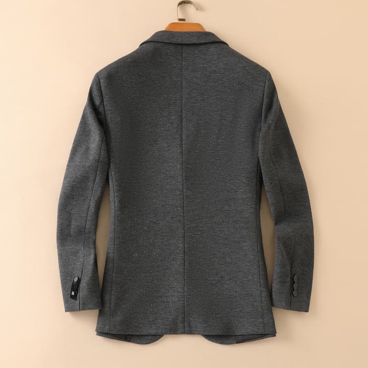 Hermès Men's Wool Houndstooth Blazer – 2025FW in Dark Charcoal Gray