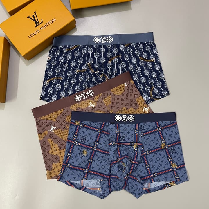 Louis Vuitton Ice Silk Seamless Boxer Briefs 3-Pack