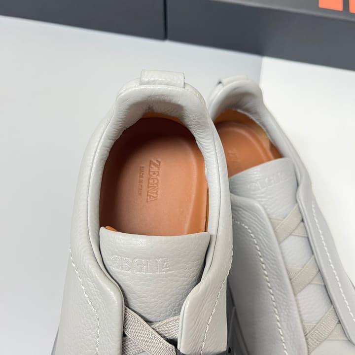 Zegna SECONDSKIN Triple Stitch™ Casual Sneakers in Monochromatic Black