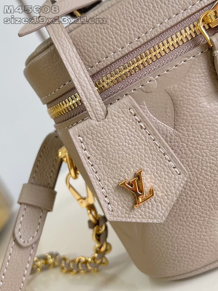Louis Vuitton Vanity Small Handbag – Giant Monogram Embossed in Black