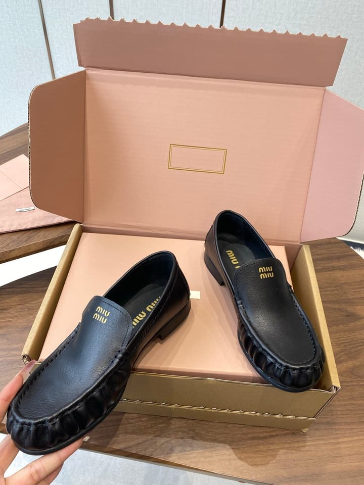 Miu Miu Loafers – 25SS Autumn/Winter Collection in Black Suede