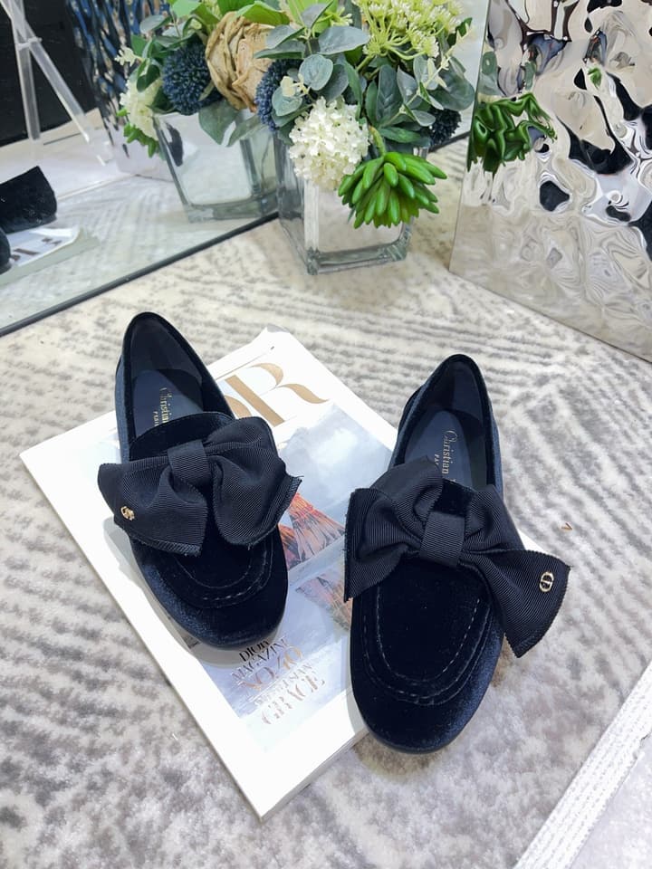 Dior Diorissimo Velvet Loafers – 2025 Autumn Collection