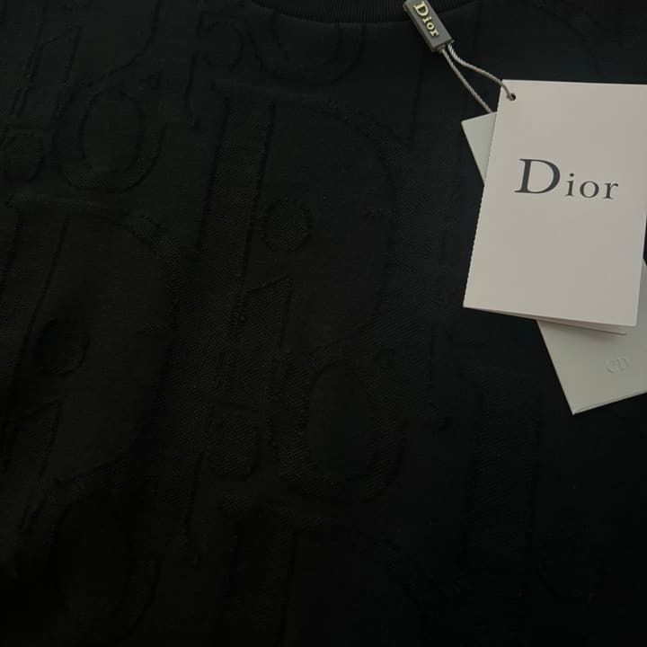 Dior Oblique Print Cotton T-Shirt – 2026SS Collection in Black