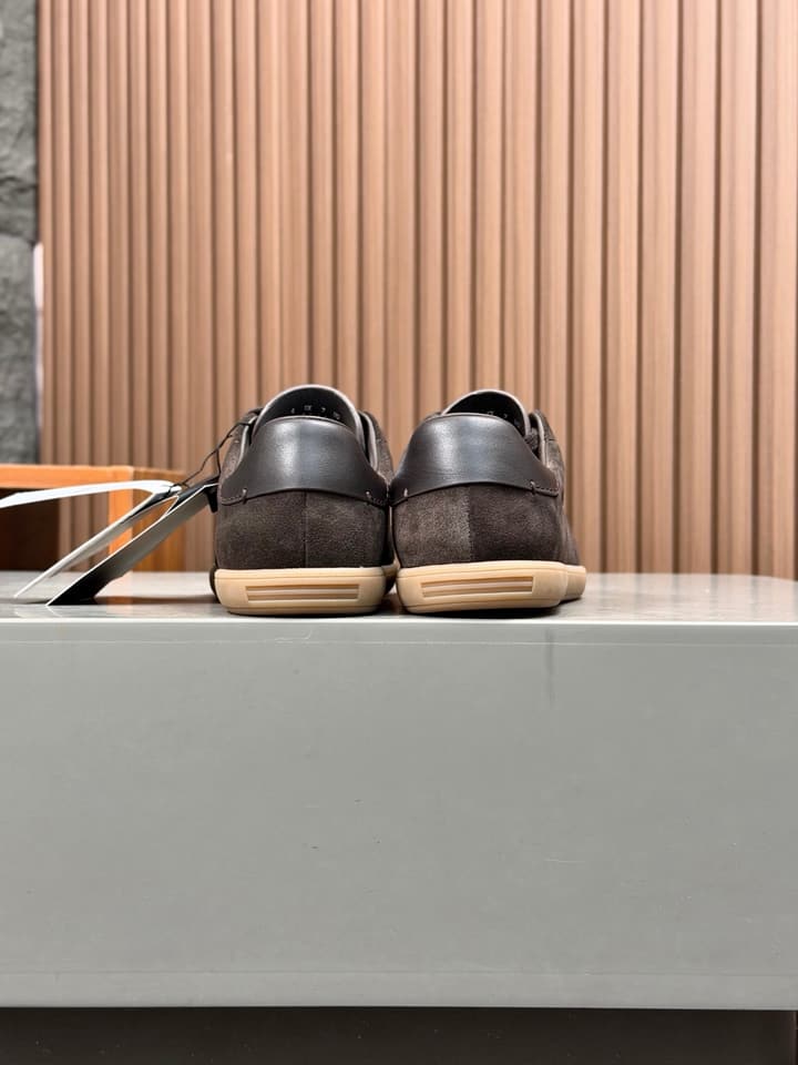 Zegna Old Money Suede Casual Sneakers