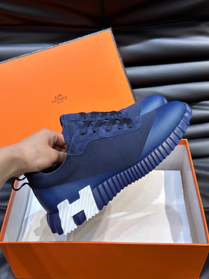 Hermès Bouncing Sneakers in Charcoal