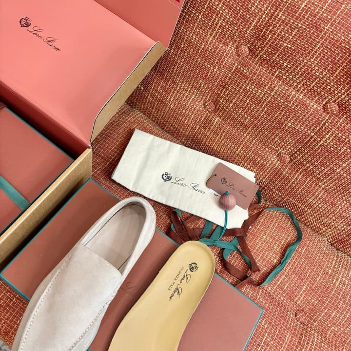 Loro Piana Suede Loafers in Brown