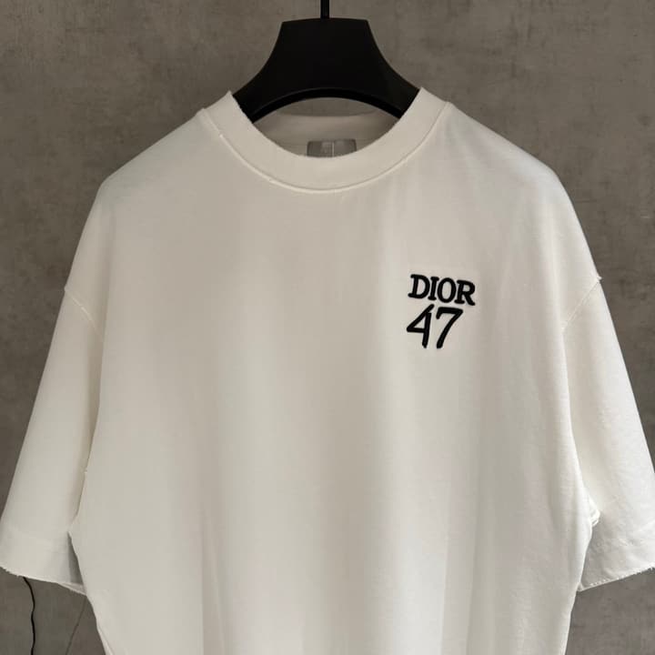 Dior Patch Embroidered Heavyweight T-Shirt in Black