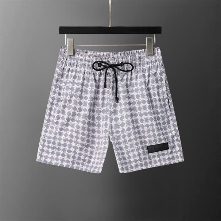 Amiri Men's High-Quality Swim Trunks – Spring/Summer Collection – 2026SS in Grey